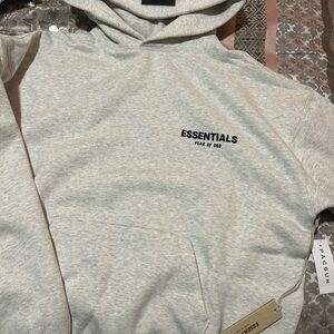 Fear of God Essentials Heather Gray Hoodie